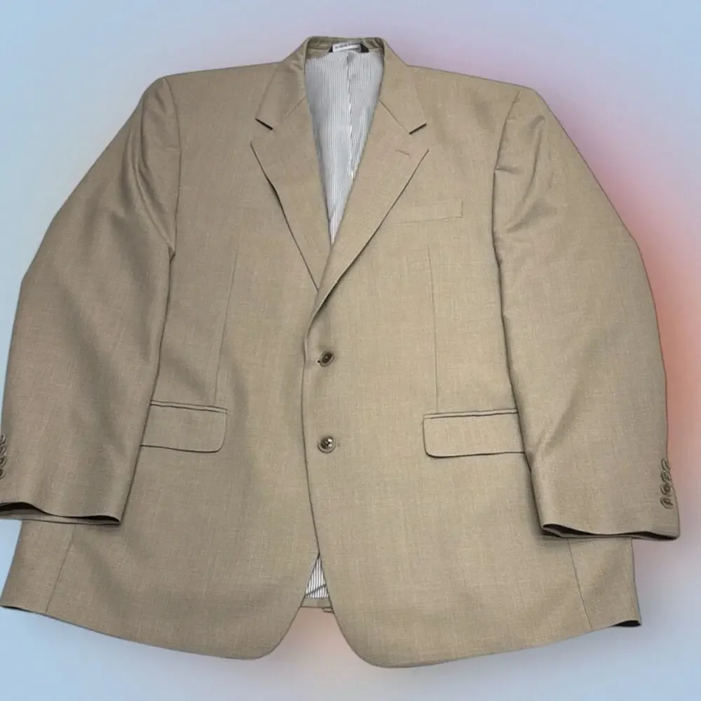 CROFT & BARROW Men's 44R Tan Blazer